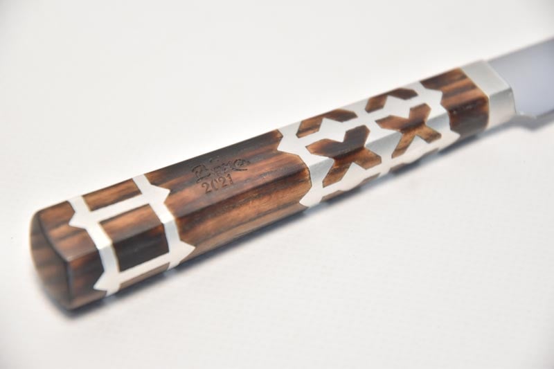 Tradičný nôž veľký, dĺžka čepele: 16cm, farba: hnedá + kožené puzdro 3