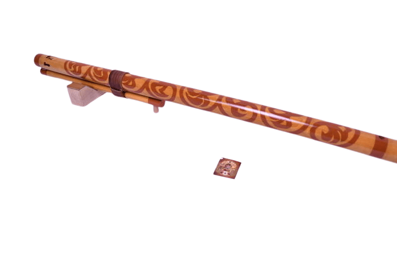 Fujara "A" malá, dĺžka: 75-80cm, vŕtanie: Ø18, zdobenie: Ornamentový lesk 2
