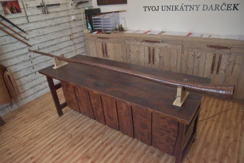 Trombita veľká, dĺžka: cca 300cm, počet častí: 3/3 6