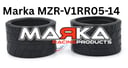 Marka Racing V1 RCP Rubber Rear Radial Tire 05° Softest 14 mm (1 Pair) thumbnail 1
