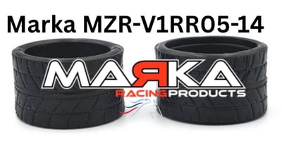 Marka Racing V1 RCP Rubber Rear Radial Tire 05° Softest 14 mm (1 Pair)