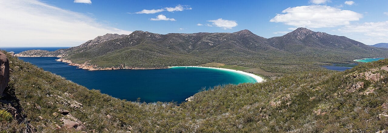 Wineglass Bay on Tasmania’s east coast