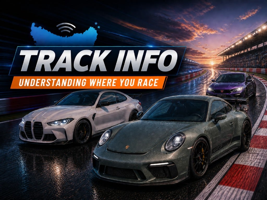 Small-scale touring cars on indoor modular track tiles