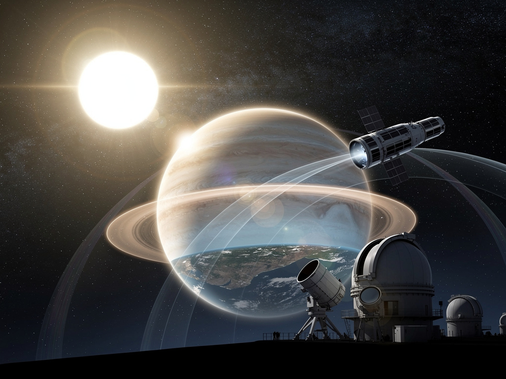 Spektrální čáry molekul jako otisky v atmosféře exoplanety.