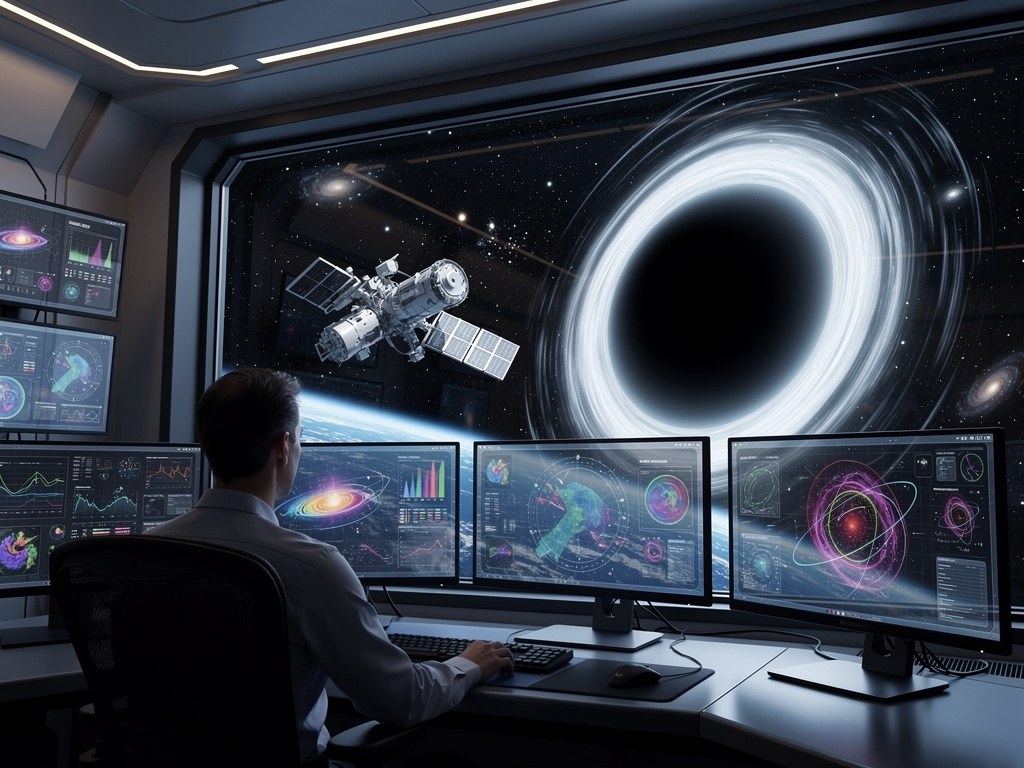 Grafické znázornění detekce gravitačních vln z fúze černých děr (LIGO GW150914)