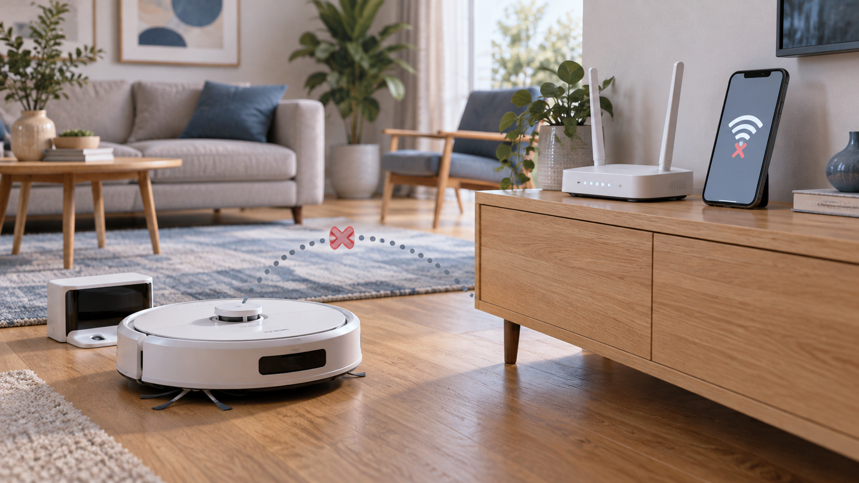 Robotický vysavač se po výměně routeru nepřipojí k Wi-Fi: co zkontrolovat