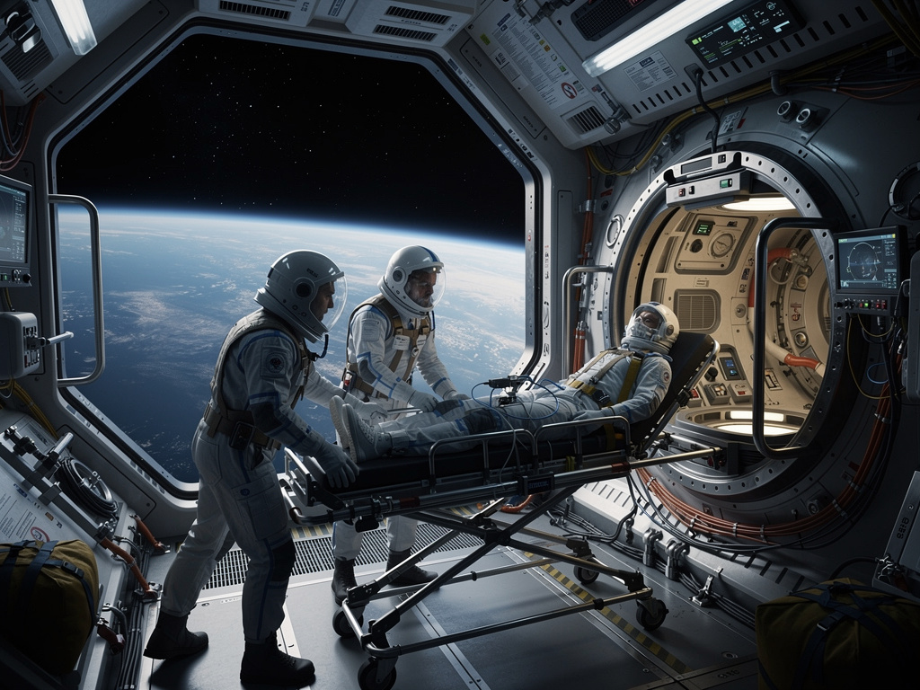 Pohled na kapsli Crew Dragon po přistání v Pacifiku.