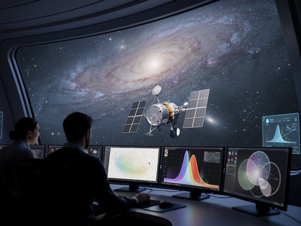 Detail spirálních ramen Andromedy s prachovými pásy