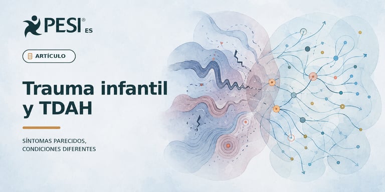 Trauma infantil y TDAH: diferencias y síntomas comunes