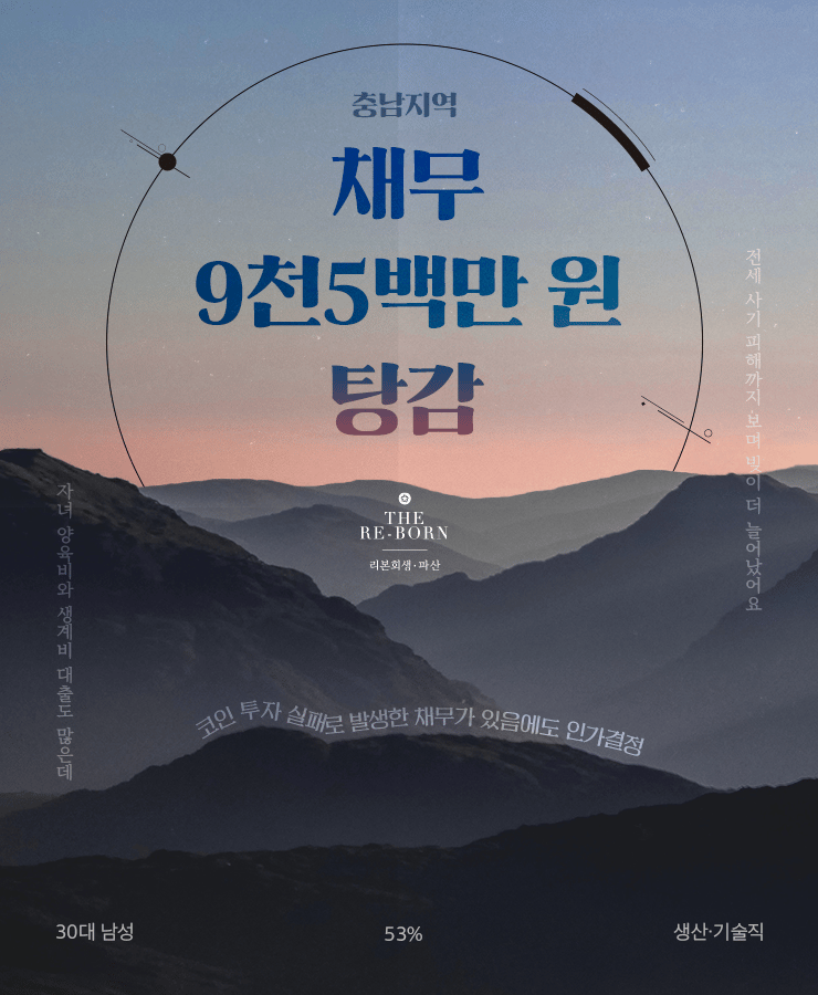 전세 사기 피해
코인 투자 실패