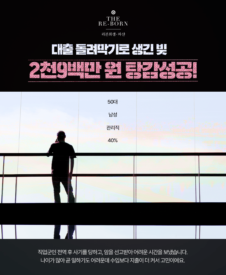 사기로 잃은 전 재산
대출 돌려막기