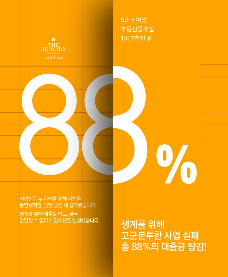 무너져 내린 사업
홀로 두 자녀 양육
