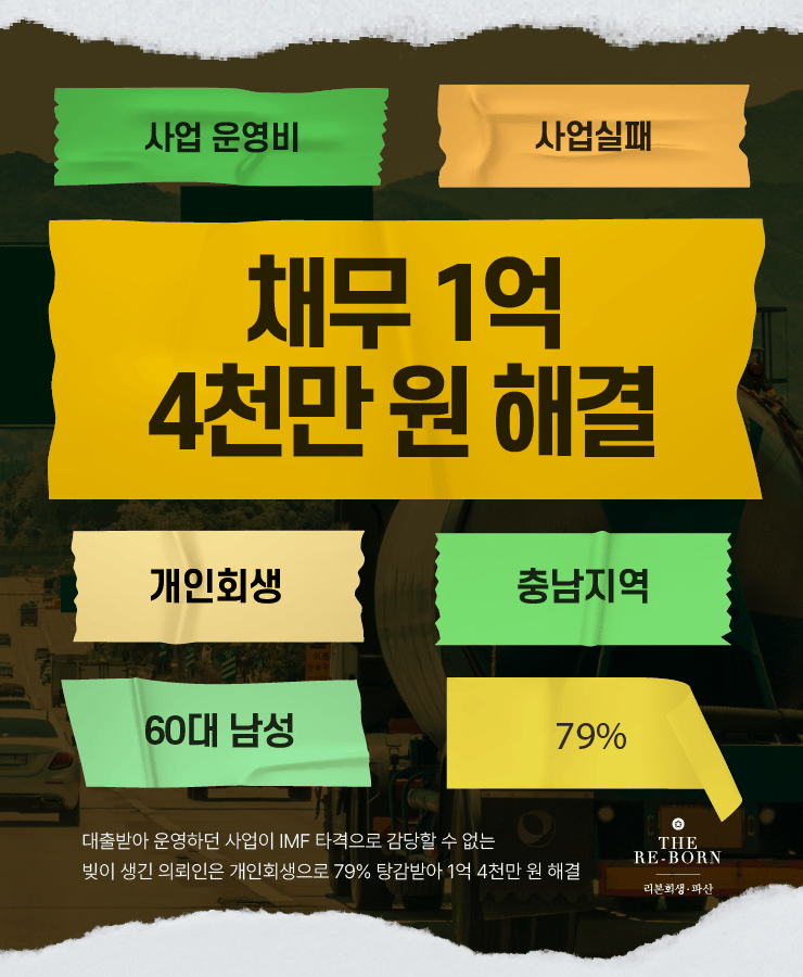 사업 자금 대출
IMF 타격