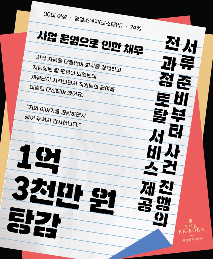 대출로 시작한 창업
우울증 동반