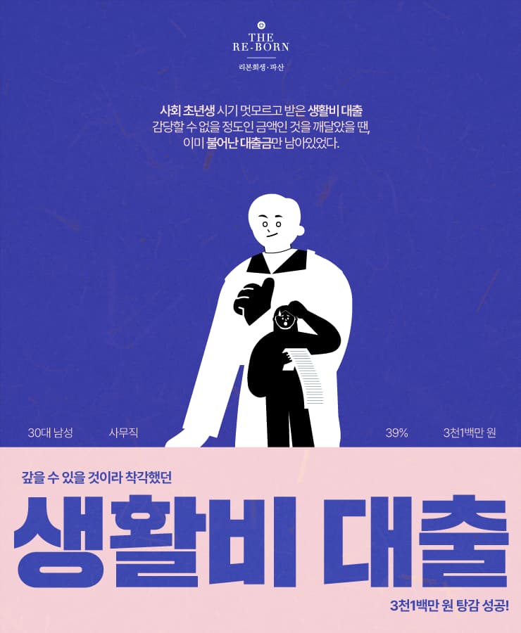 생활비 대출금
빠르게 불어난 이자