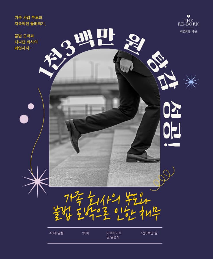 가족 회사 부도
불법 도박 채무