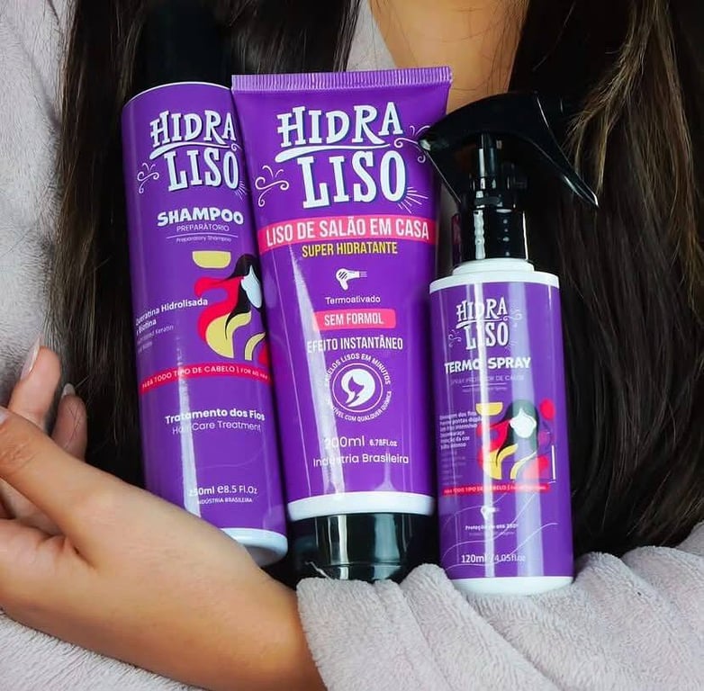 Hidraliso Progressiva Sem Formol – 3 Unidades + 3 Argan Oil