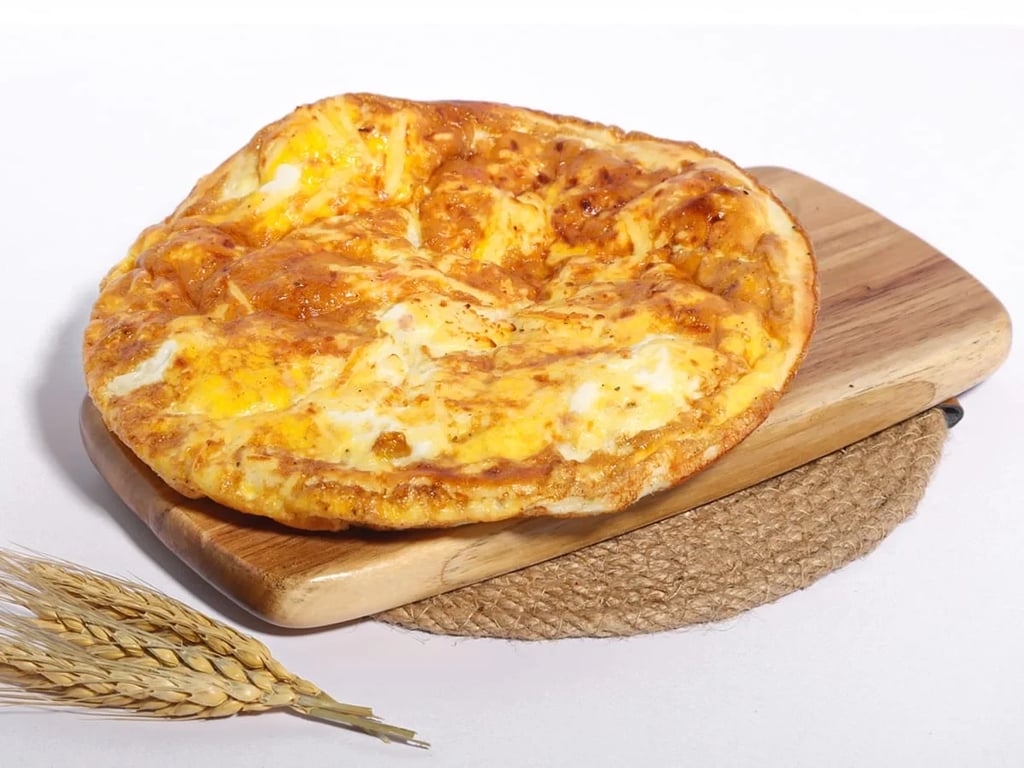 منقوشة بيض مع جبنة