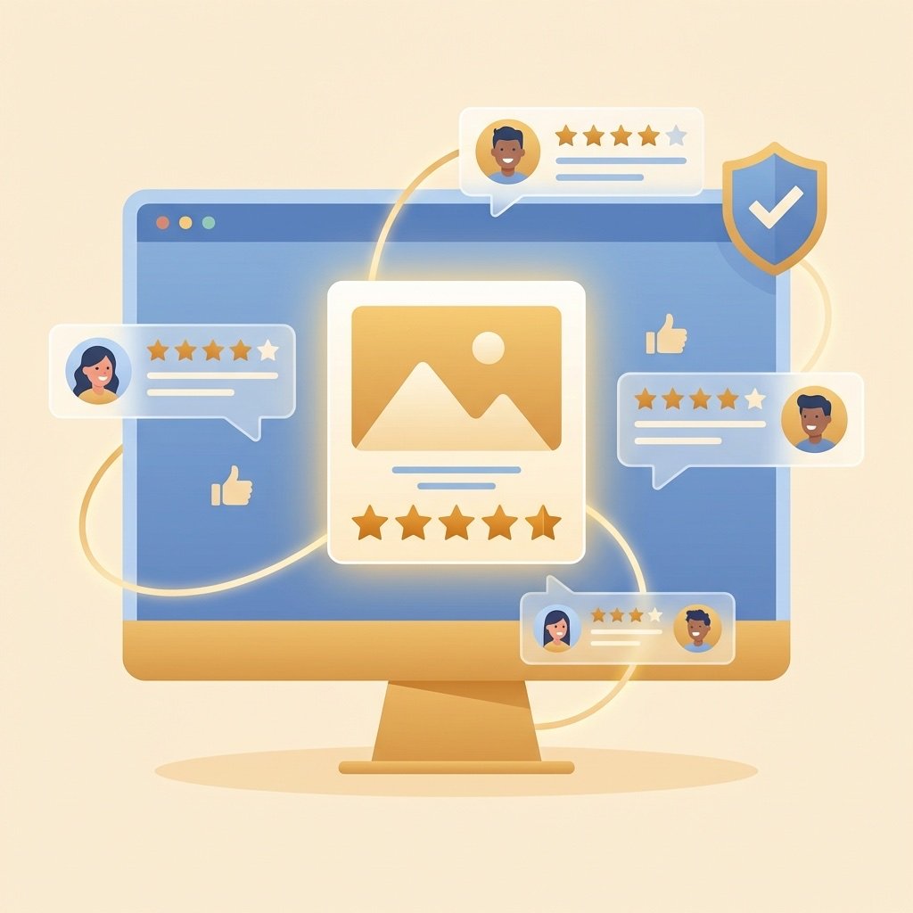 Customer reviews and star ratings displayed on an eCommerce product page
