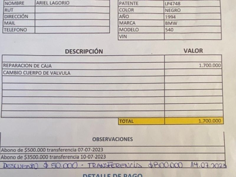 BMW 540 540 IA 4.0 1994 - Imagen 5 de 10