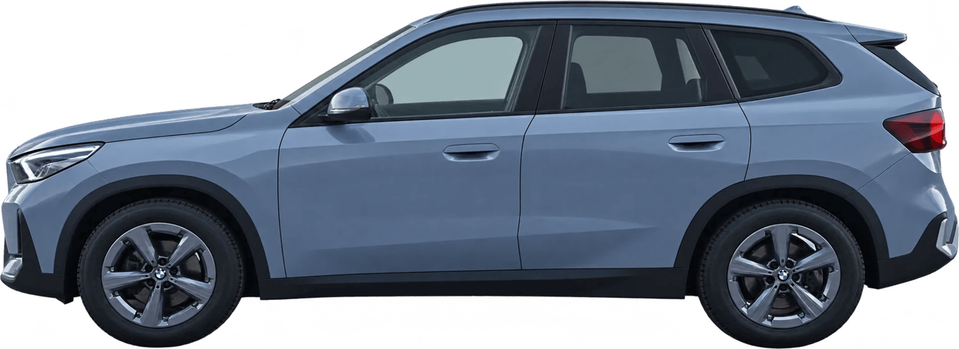 BMW X1, vista lateral a escala