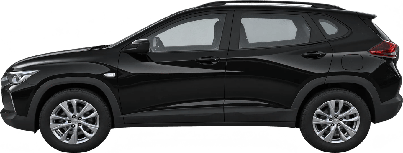 Chevrolet Tracker, vista lateral a escala