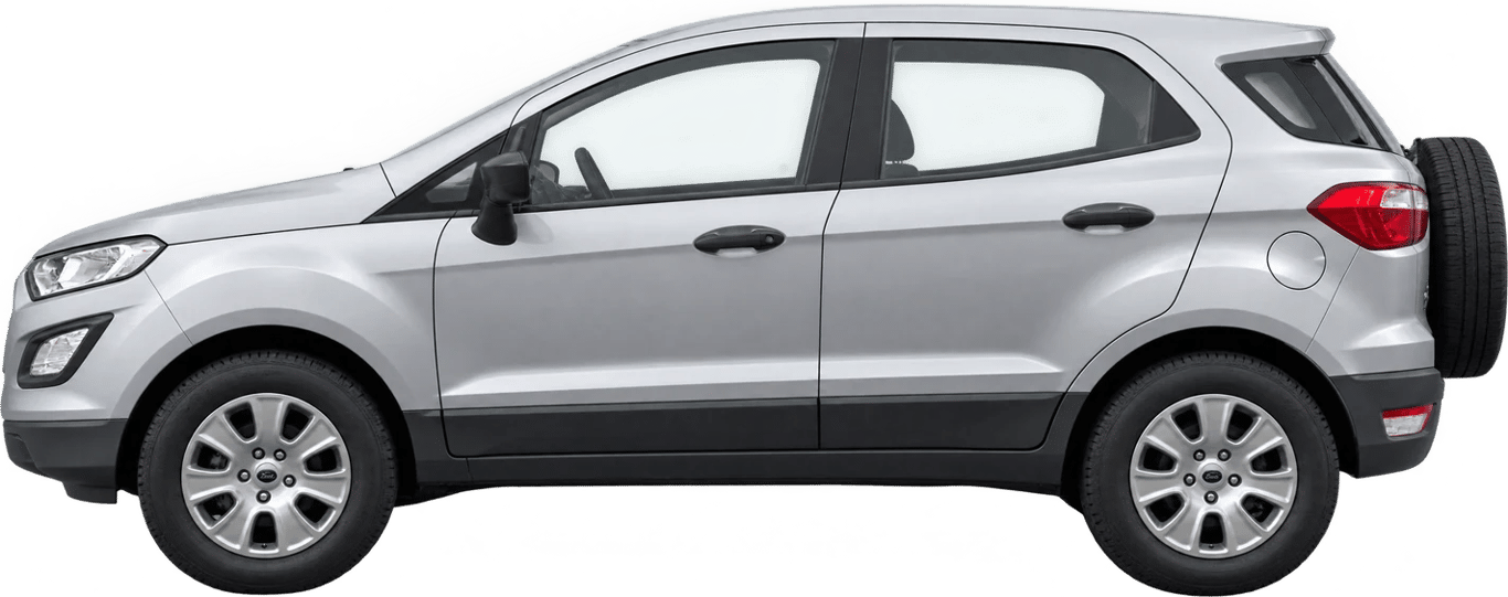 Ford EcoSport, vista lateral a escala