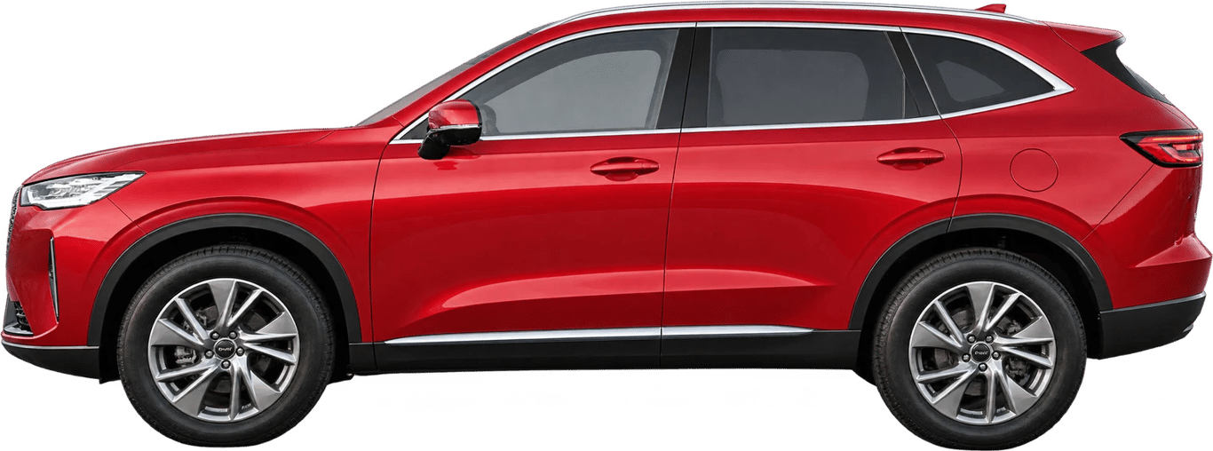 Haval H6, vista lateral a escala