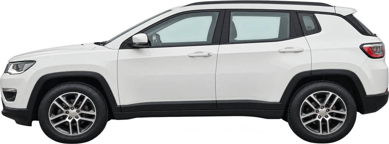 Jeep Compass, vista lateral a escala