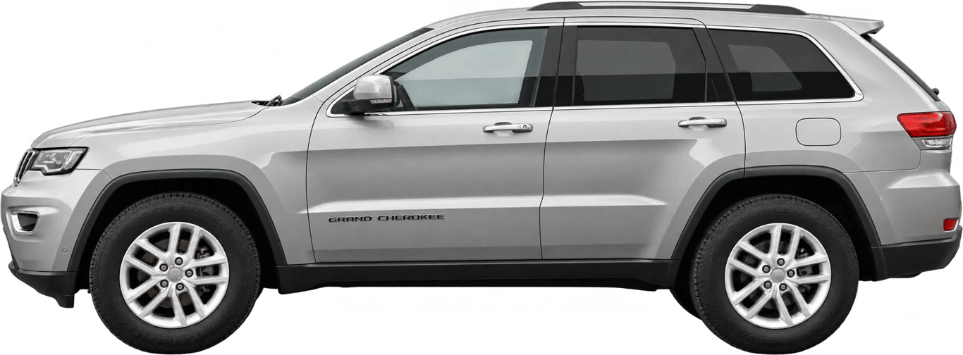 Jeep Grand Cherokee, vista lateral a escala