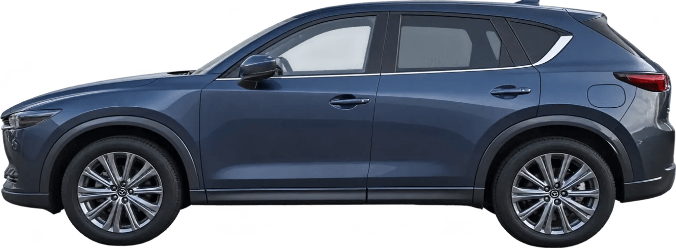 Mazda CX-5, vista lateral a escala