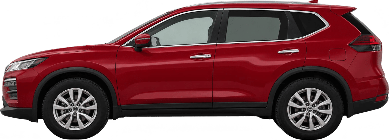 Nissan X-Trail, vista lateral a escala