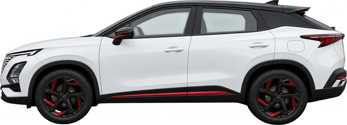 Omoda C5, vista lateral a escala
