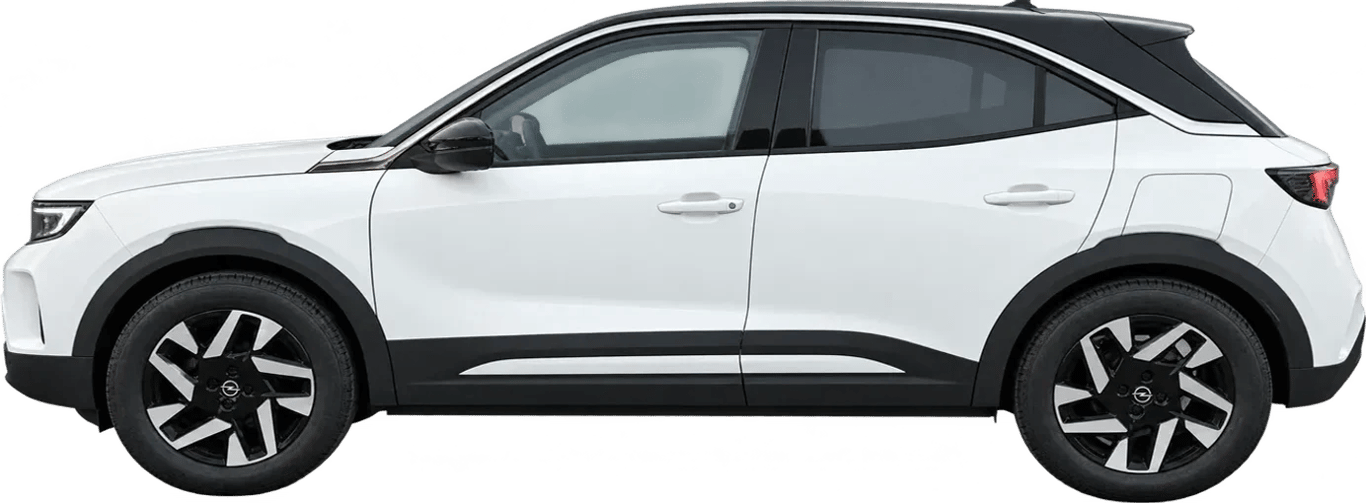 Opel Mokka, vista lateral a escala