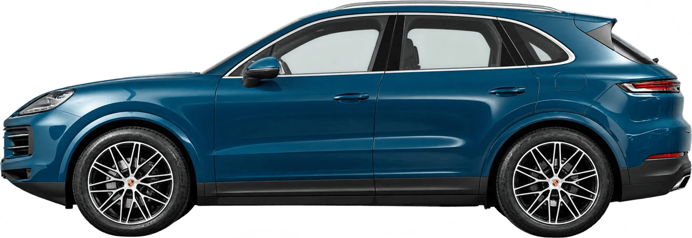 Porsche Cayenne, vista lateral a escala