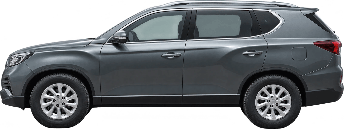 SsangYong Rexton, vista lateral a escala