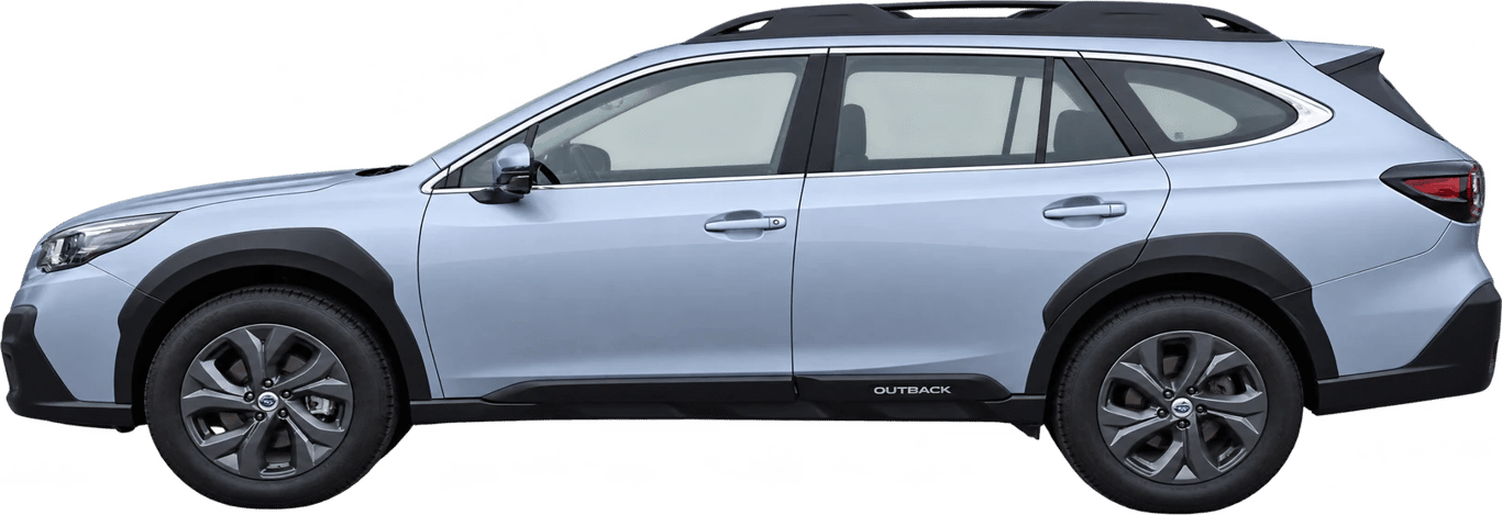 Subaru Outback, vista lateral a escala
