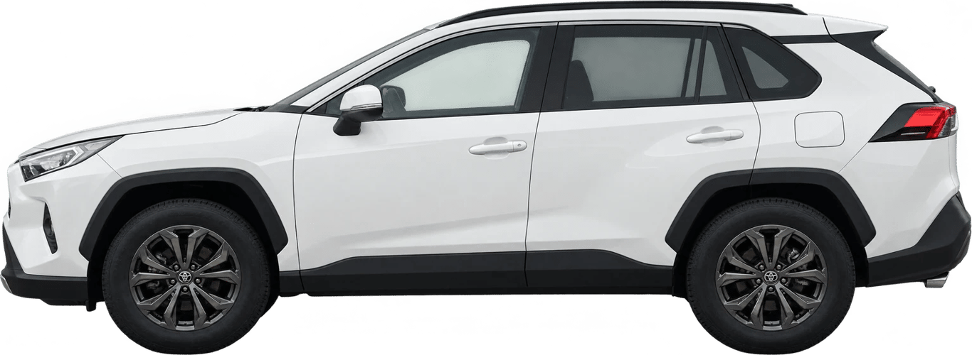 Toyota RAV4, vista lateral a escala