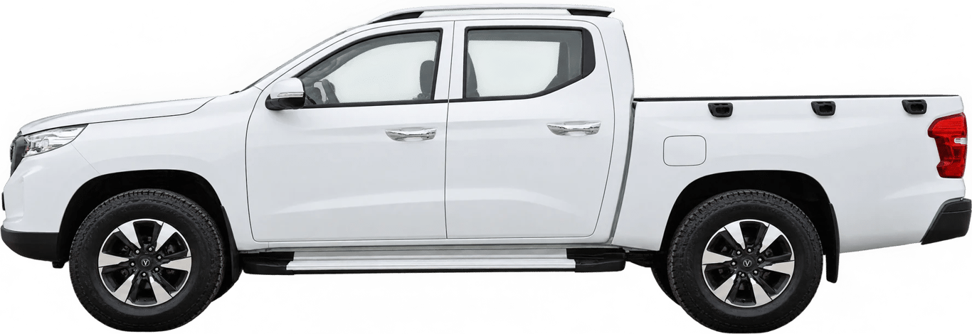 Changan Hunter, vista lateral a escala