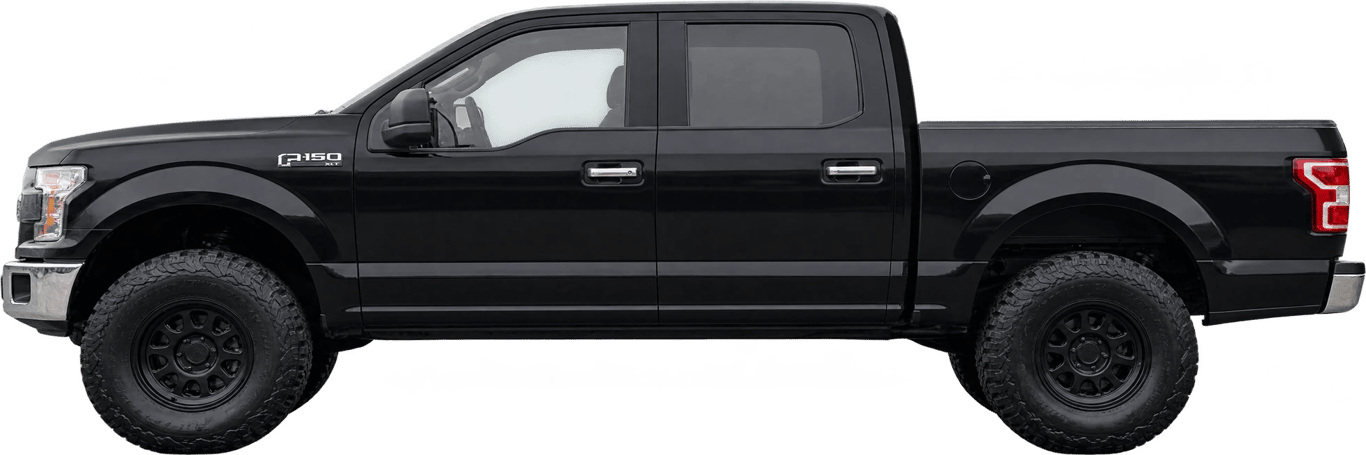 Ford F-150, vista lateral a escala