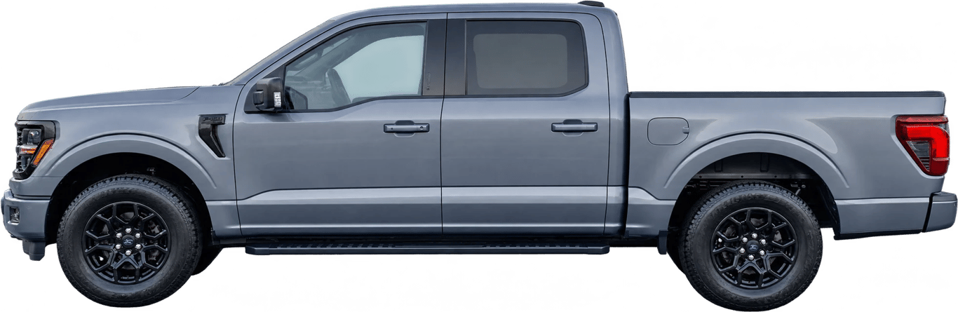 Ford F-150, vista lateral a escala