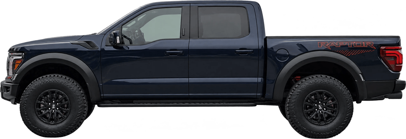 Ford F-150 Raptor, vista lateral a escala