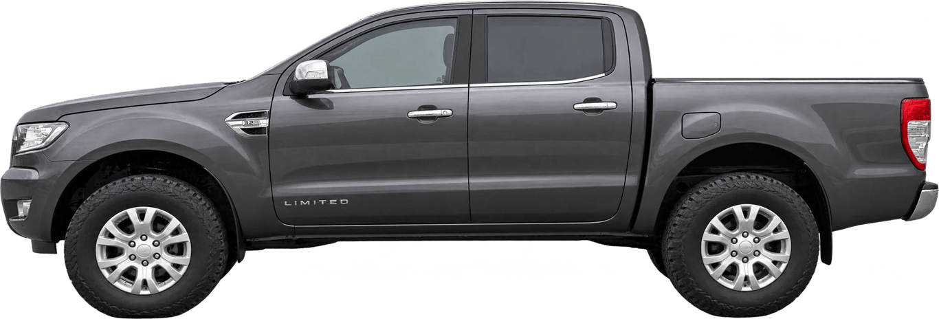 Ford Ranger, vista lateral a escala