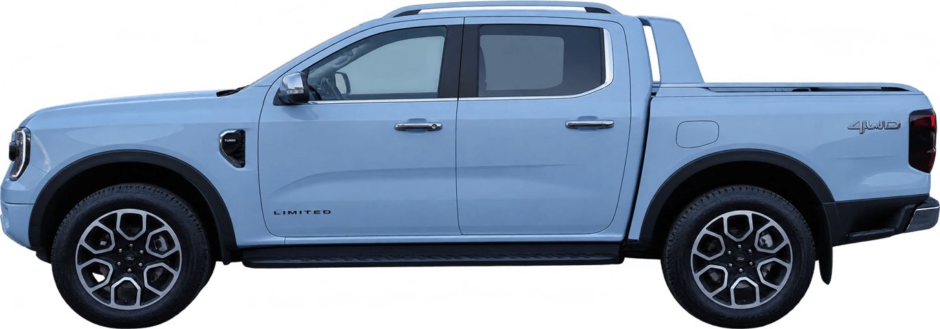 Ford Ranger, vista lateral a escala