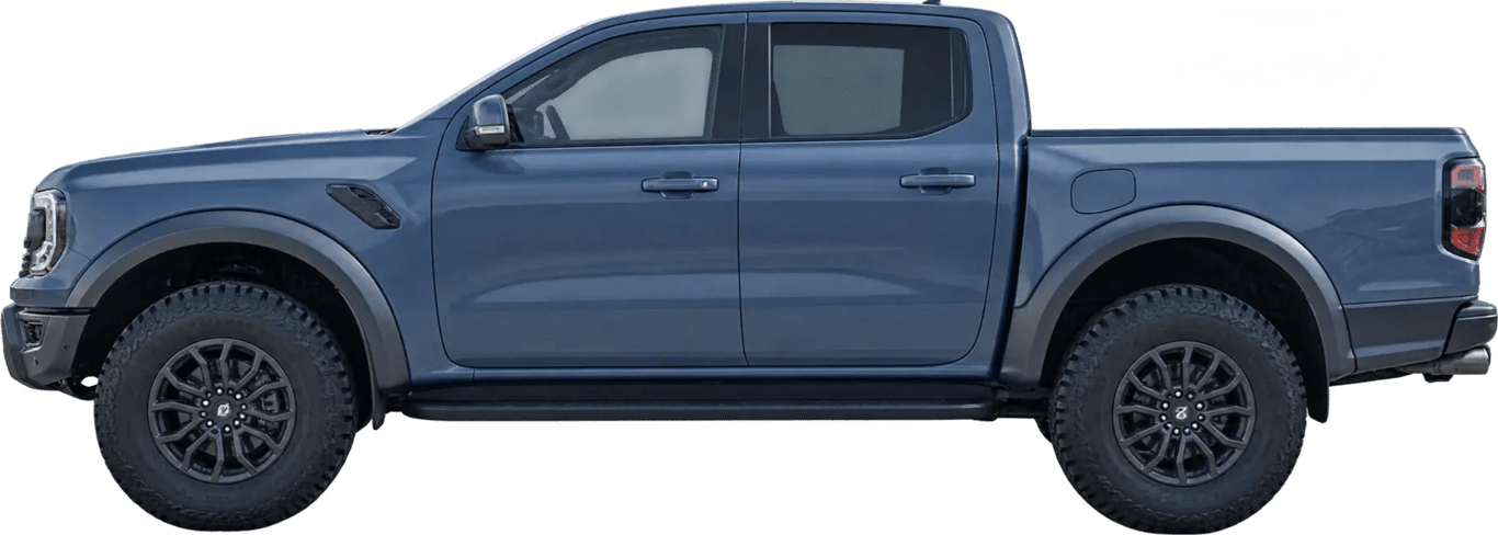 Ford Ranger Raptor, vista lateral a escala