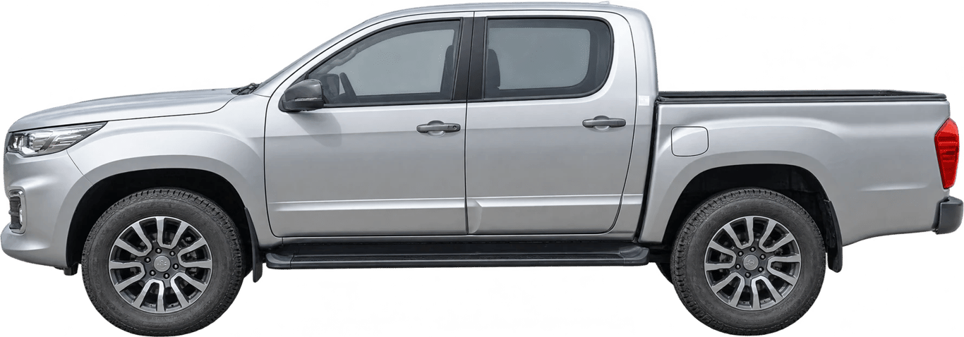 Foton G7, vista lateral a escala