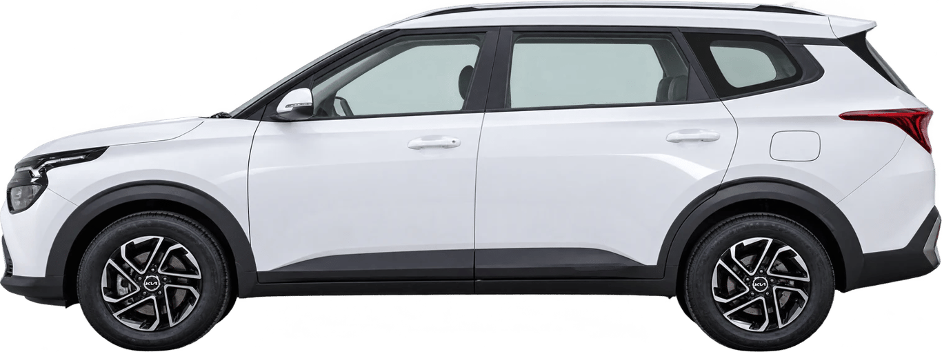 Kia Carens, vista lateral a escala