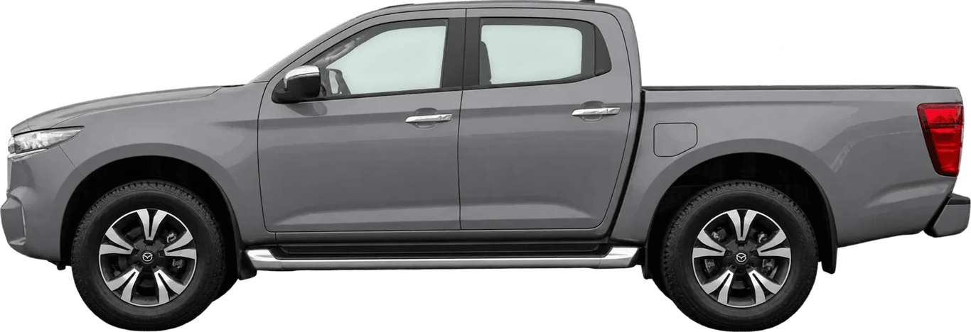 Mazda BT-50, vista lateral a escala