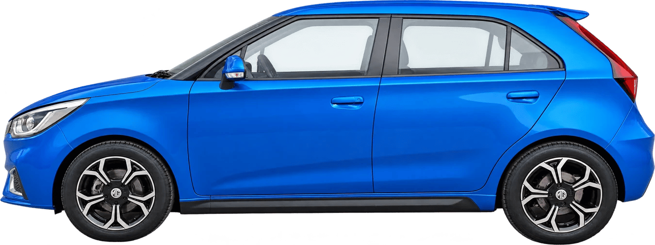MG 3, vista lateral a escala
