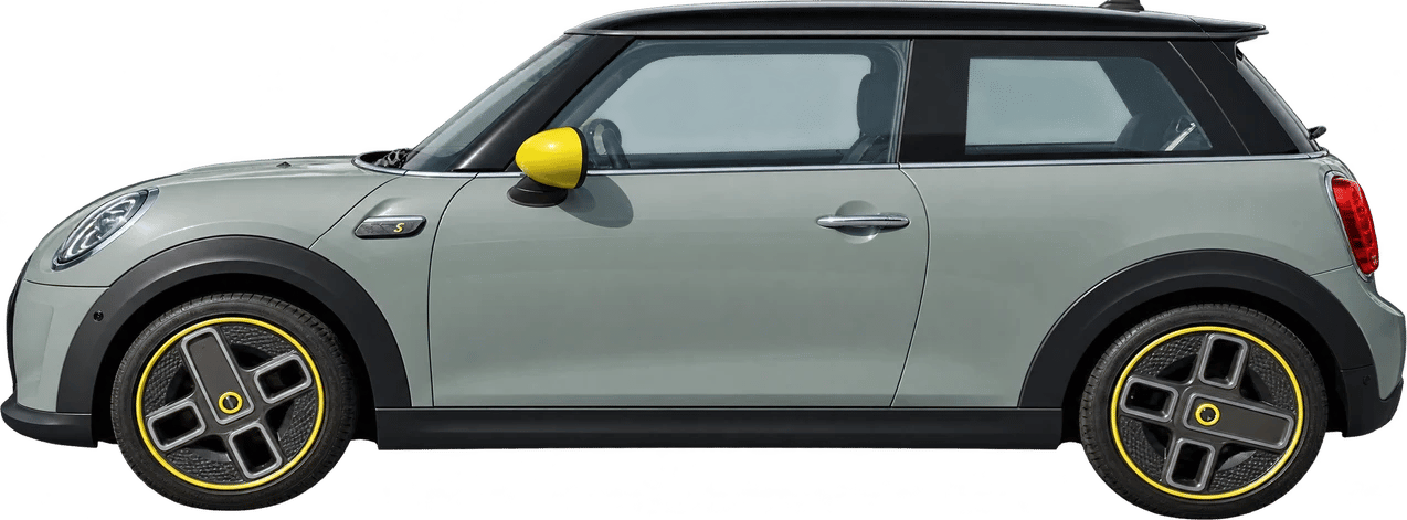 MINI Cooper, vista lateral a escala